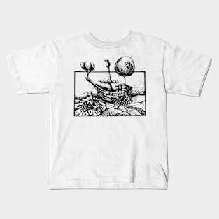 flying balloon ships Kids T-Shirt